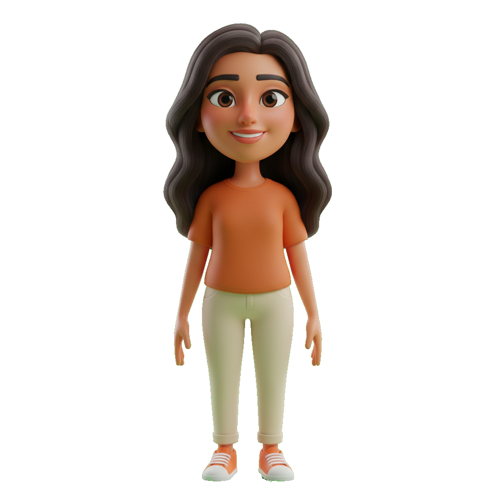 Approved personal avatar design generated from the example photo